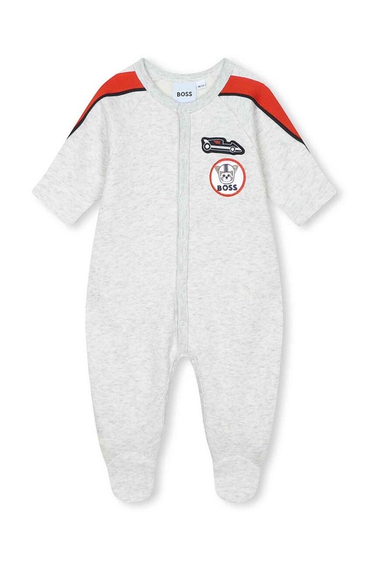 Chłopiec BOSS pajacyk niemowlęcy J98436 szary