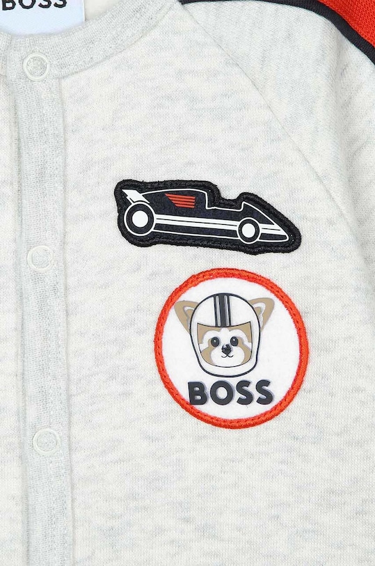 BOSS pajacyk niemowlęcy szary J98436