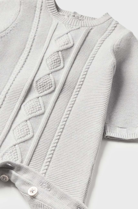 Chlapec Detský bavlnený overal Mayoral Newborn Gift box 2672.1D.Newborn.9BYX sivá