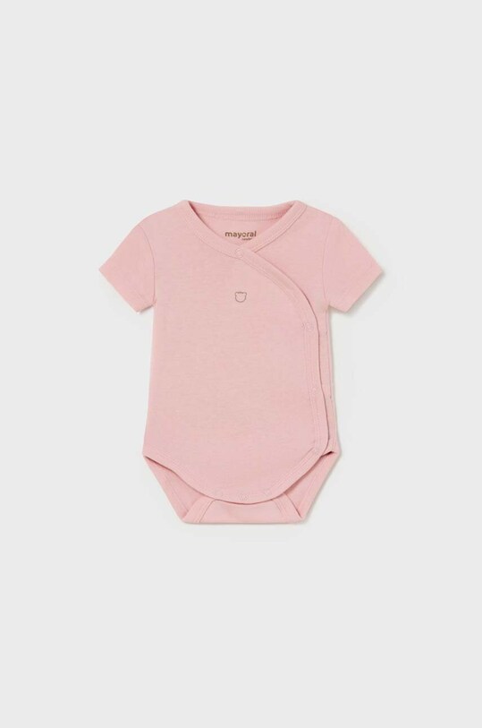 Детское боди из хлопка Mayoral Newborn розовый 2745.1A.Newborn.9BYX