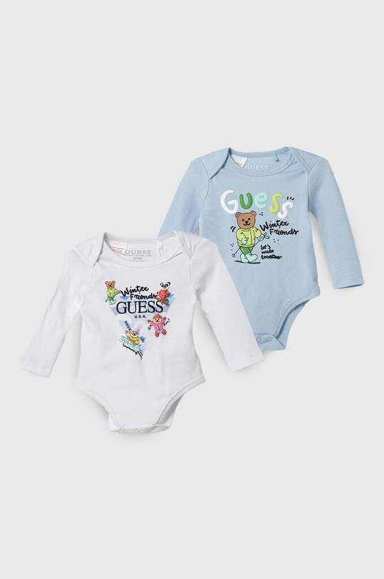 Βαμβακερά φορμάκια για μωρά Guess 3-pack 3-pack λευκό P3BG06.KA6W0.9BYX