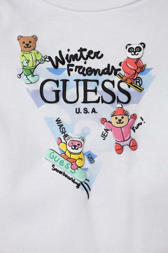 Guess body bawełniane niemowlęce 3-pack P3BG06.KA6W0.9BYX