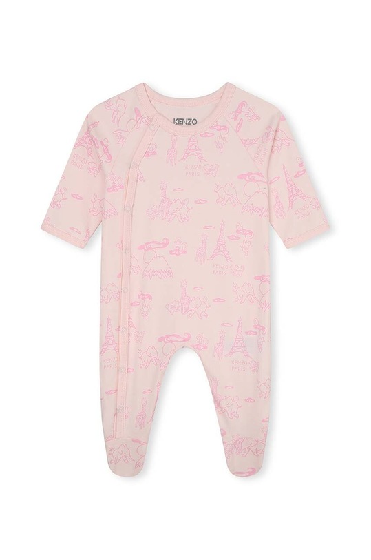 Kenzo Kids śpioszki bawełniane niemowlęce 2-pack różowy K98144