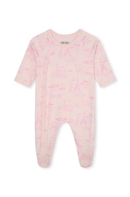 Kenzo Kids śpioszki bawełniane niemowlęce 2-pack różowy K98144