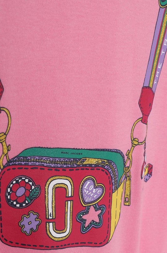 Dziewczynka Marc Jacobs śpioszki bawełniane niemowlęce 2-pack W98175 różowy