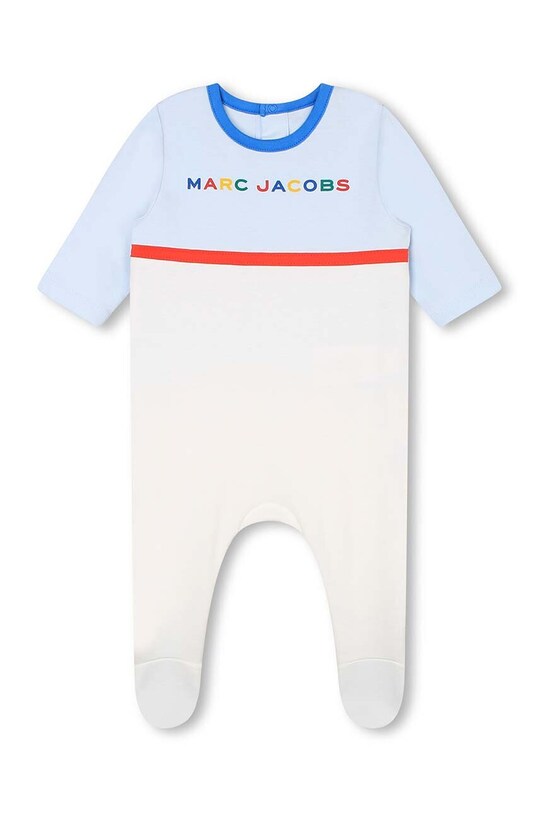 Дитячі бавовняні повзунки Marc Jacobs 2-pack блакитний W98175