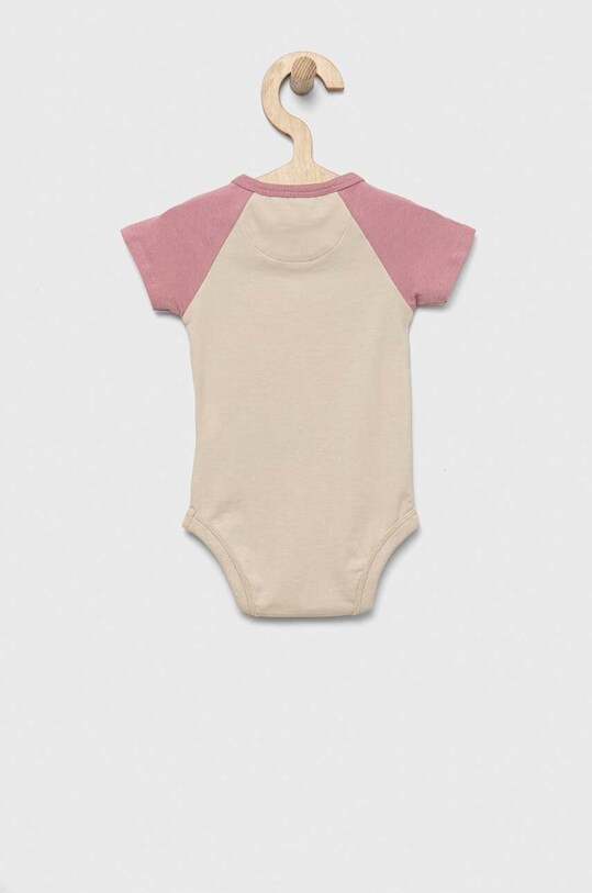 Bodi za bebe Calvin Klein Jeans 2-pack IN0IN00097.9BYX roza