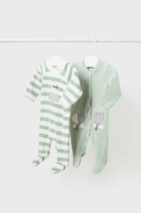 Mayoral Newborn pajacyk niemowlęcy 2-pack 2738.2C.Newborn.9BYX zielony