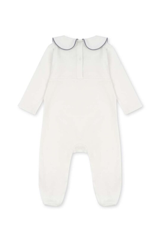 Pamučni kombinezon za bebe Konges Sløjd KS6447 bijela AW23