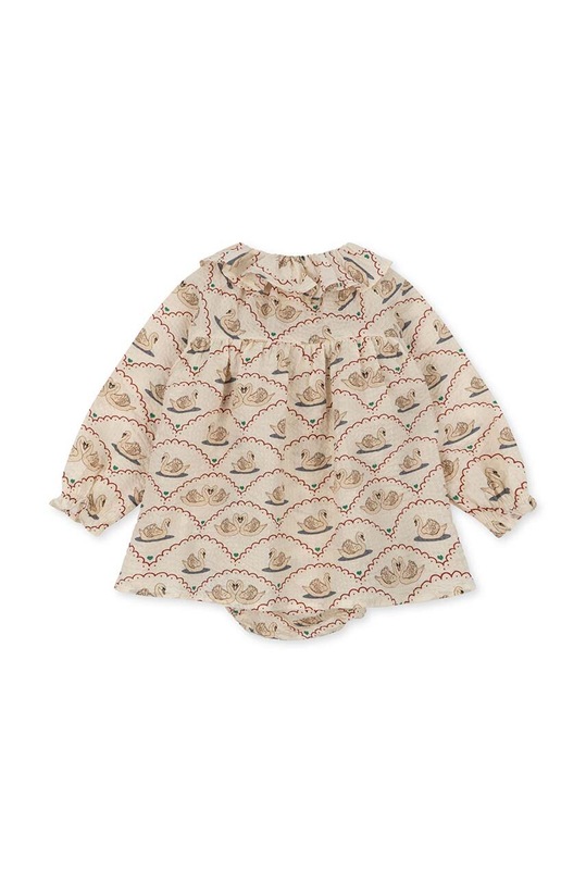 Fete Konges Sløjd salopete bebelusi din bumbac KS6457 bej