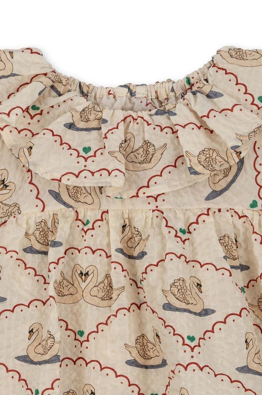 Konges Sløjd salopete bebelusi din bumbac bej KS6457