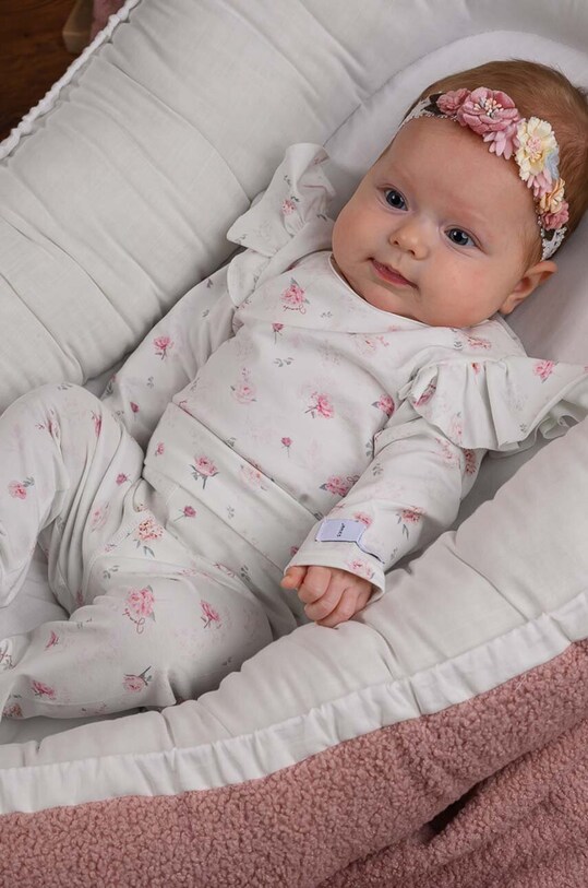 Jamiks pantaloni bebe Produs pentru bebe alb TESSA.or.Polsp.JZG059.G