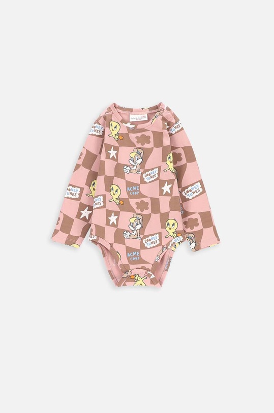 Coccodrillo body niemowlęce x Looney Tunes Postacie z bajek różowy ZC3112101LGL