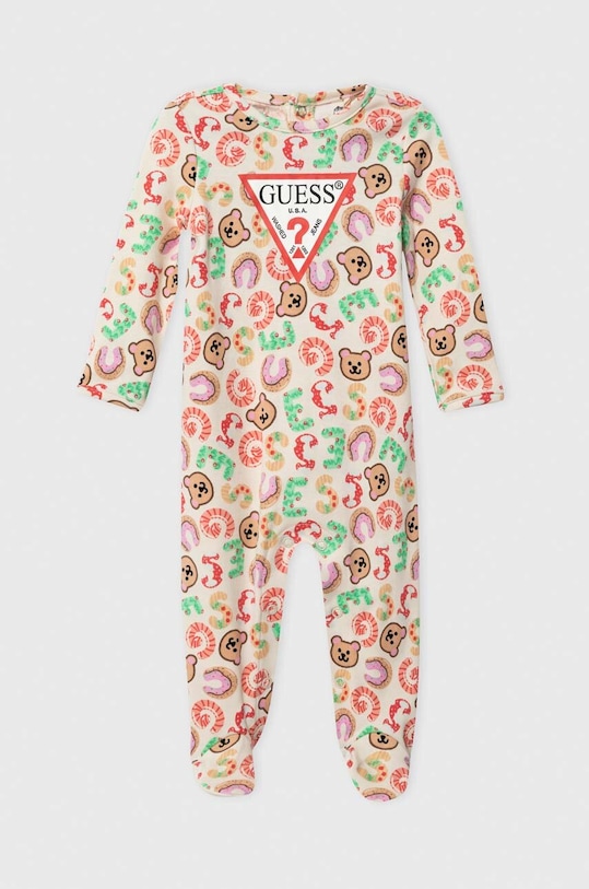 Guess śpioszki bawełniane niemowlęce Produkt niemowlęcy fioletowy H3BW10.KBEG0.9BYX