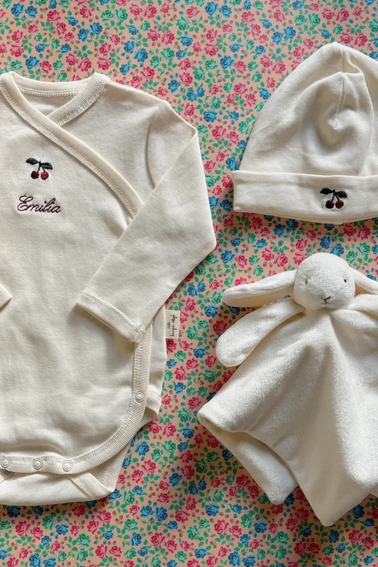 Konges Sløjd zestaw niemowlęcy bawełniany MATERNITY PACKAGE 3-pack KS6041