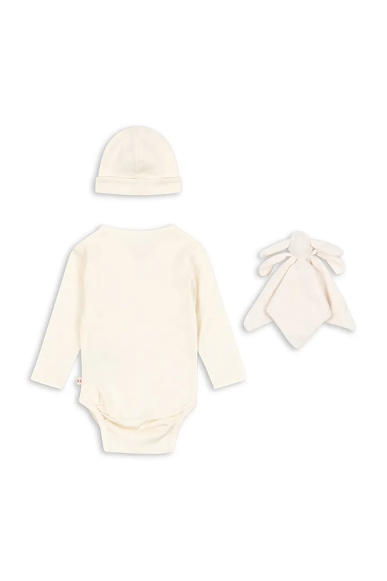 Konges Sløjd zestaw niemowlęcy bawełniany MATERNITY PACKAGE 3-pack KS6041 beżowy AA00