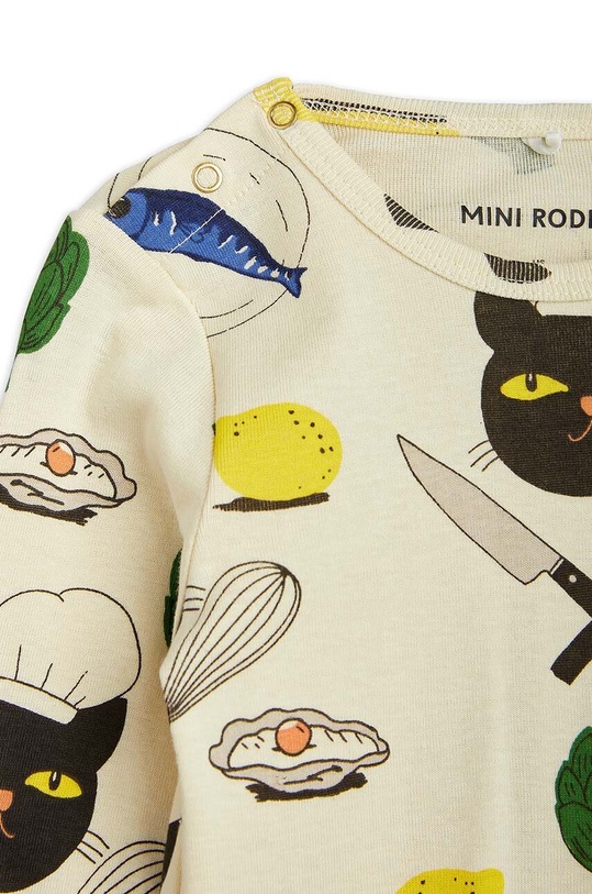 Chłopiec Mini Rodini body bawełniane niemowlęce 2374010800 beżowy