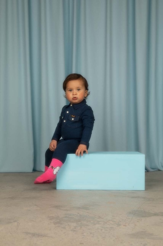 Mini Rodini body bebe Mini Rodini x Wrangler Produs pentru bebe bleumarin 2384010060