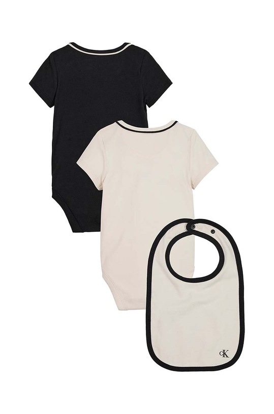 Calvin Klein Jeans body niemowlęce 2-pack IN0IN00099.9BYX czarny AW23