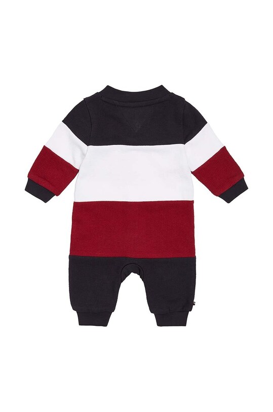 Pamučni kombinezon za bebe Tommy Hilfiger KN0KN01667.9BYX mornarsko plava AW23