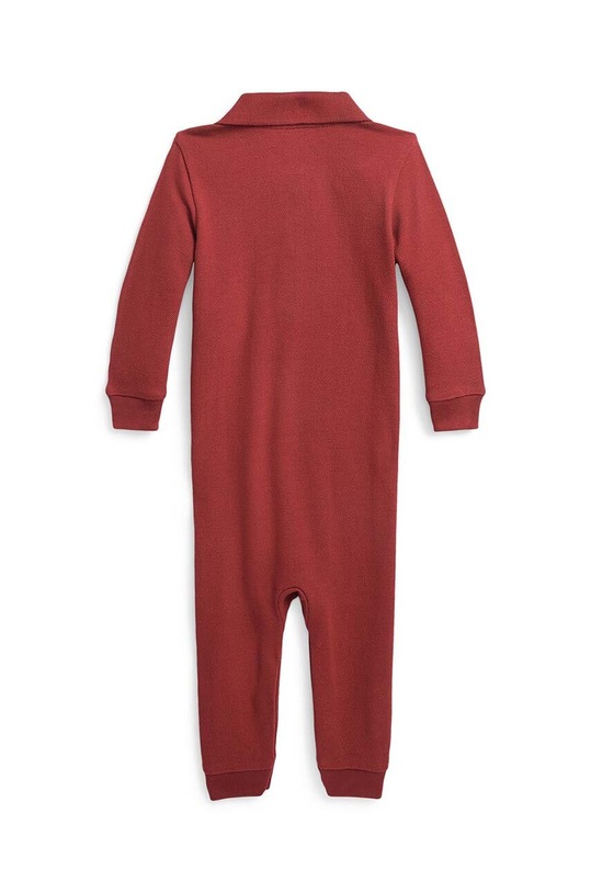 Polo Ralph Lauren rampers bawełniany niemowlęcy 320855674003 czerwony AW23