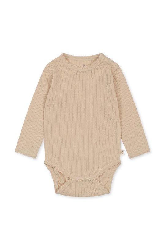 Konges Sløjd body bawełniane niemowlęce KS6441 beżowy AW23
