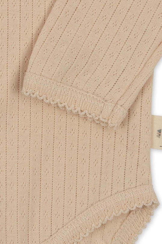 Konges Sløjd body bawełniane niemowlęce KS6441 beżowy
