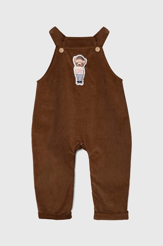 Detský bavlnený overal Jamiks hnedá CYPRIANO.Spodn.JZG196.K