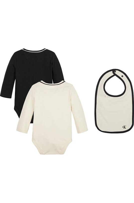 Боді для немовлят Calvin Klein Jeans 2-pack IN0IN00111.9BYX чорний AW23
