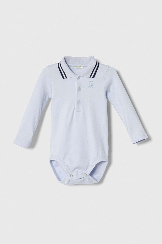 United Colors of Benetton body bawełniane niemowlęce Produkt niemowlęcy niebieski 3CDIAB00F.W.SEASONAL
