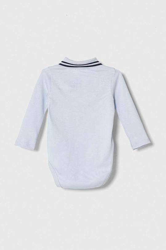 United Colors of Benetton body bawełniane niemowlęce 3CDIAB00F.W.SEASONAL niebieski AW23