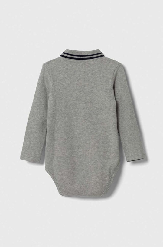 Bavlněné kojenecké body United Colors of Benetton 3CDIAB00F.W.SEASONAL šedá AW23