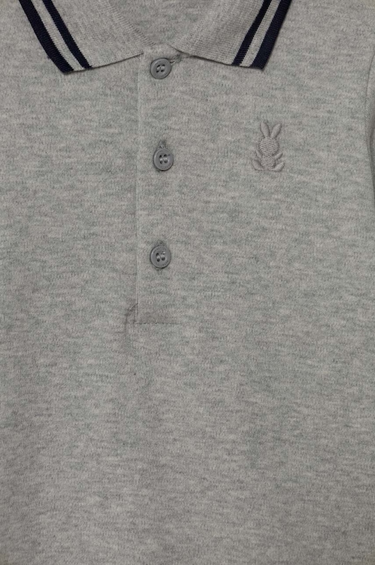 Chłopiec United Colors of Benetton body bawełniane niemowlęce 3CDIAB00F.W.SEASONAL szary