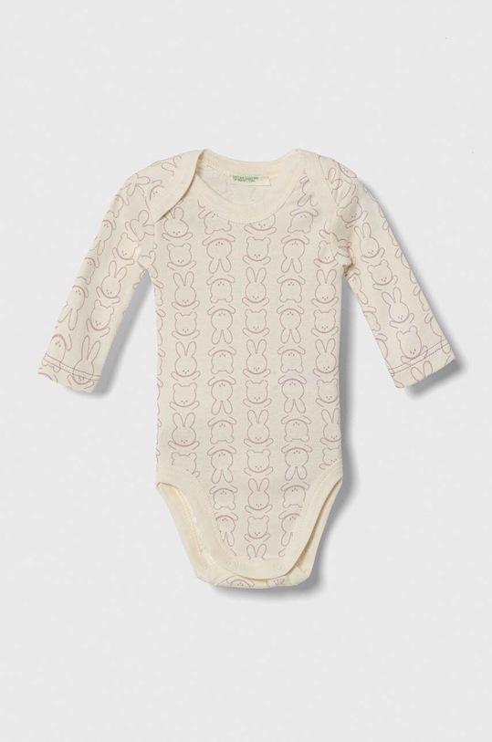 Chłopiec United Colors of Benetton body bawełniane niemowlęce 2-pack 3GI70B00J.W.SEASONAL różowy