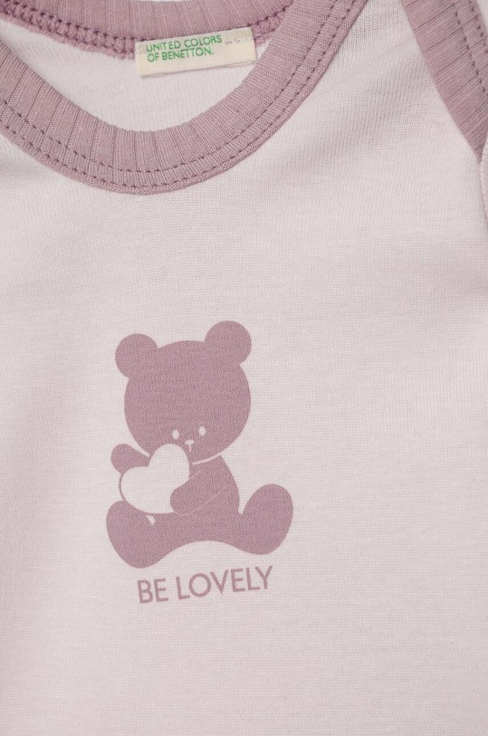 United Colors of Benetton body bawełniane niemowlęce 2-pack 3GI70B00J.W.SEASONAL