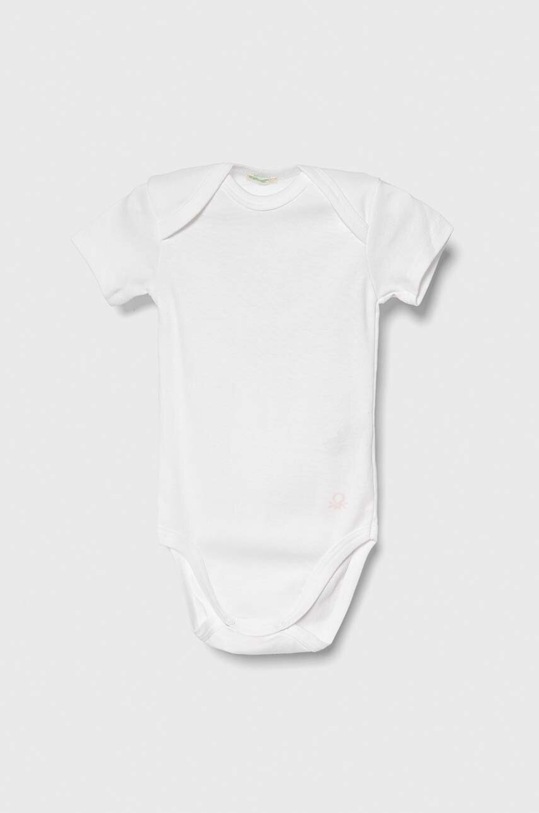 Bavlněné kojenecké body United Colors of Benetton 3-pack 3GI70B079.W.SEASONAL růžová AW23