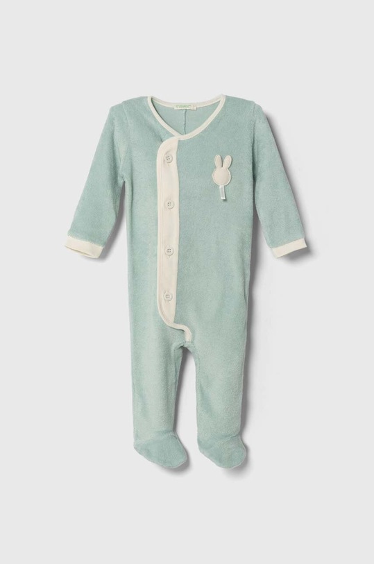 Βρεφικές βαμβακερές ρόμπες United Colors of Benetton Βρεφικό προϊόν τιρκουάζ 3TMB0T01E.W.SEASONAL