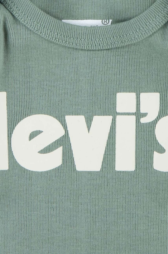 Bodi za bebe Levi's 2-pack NL0308 zelena