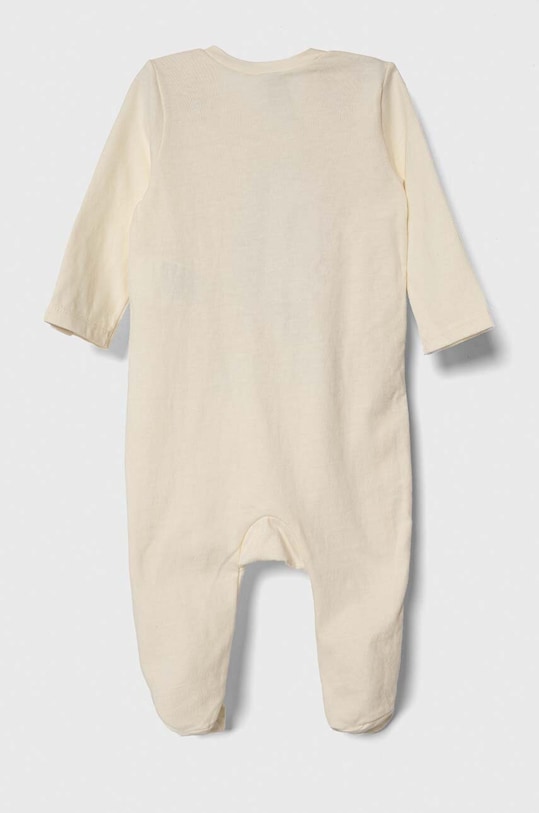 Дитячі бавовняні повзунки United Colors of Benetton 34B10T01J.W.SEASONAL бежевий AW23