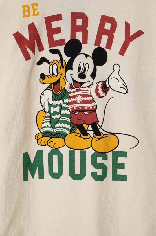 Хлопчик Дитячі бавовняні повзунки United Colors of Benetton 34B10T01J.W.SEASONAL бежевий