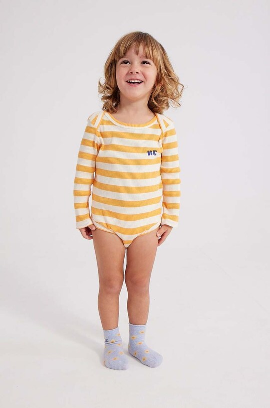Bobo Choses body bebe 2-pack 2-pack galben 223AB015