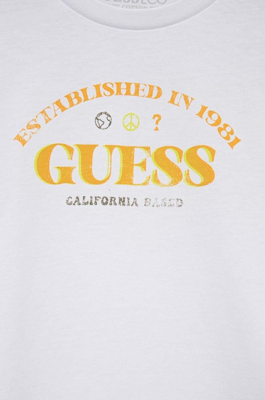 Chłopiec Guess longsleeve bawełniany dziecięcy L3YI06.K8HM4.9BYX biały