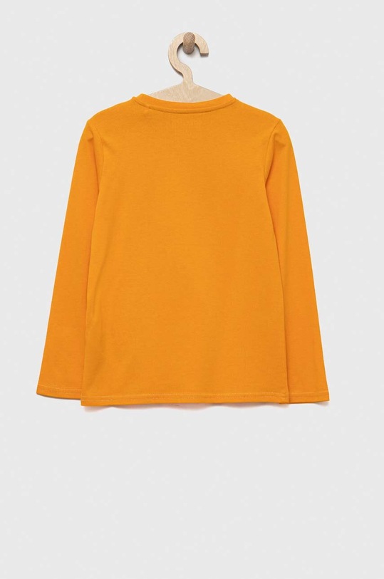 Guess longsleeve bawełniany dziecięcy L3YI06.K8HM4.9BYX pomarańczowy AW23