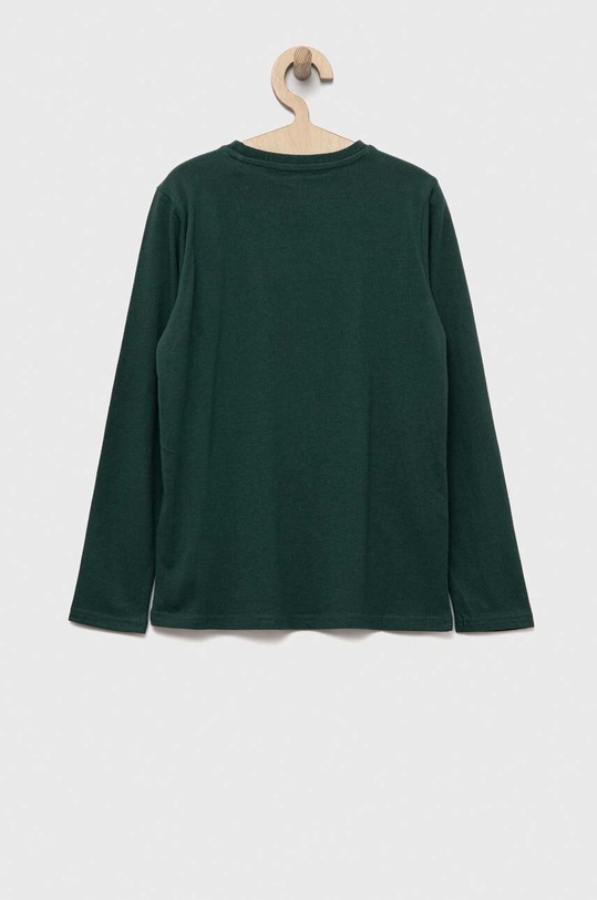 Guess longsleeve bawełniany dziecięcy L3YI35.K8HM4.9BYX zielony AW23