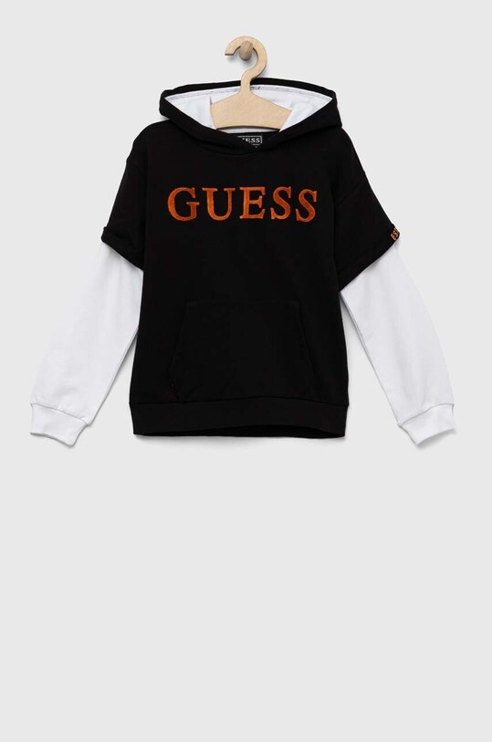 Детская хлопковая кофта Guess L3YQ00.KA6R3.9BYX чёрный AW23