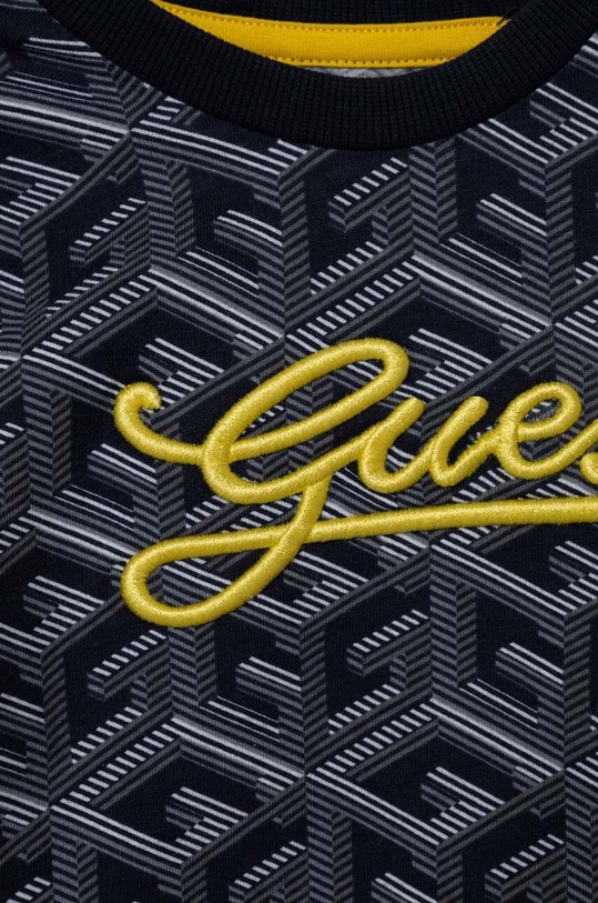 Chłopiec Guess longsleeve bawełniany dziecięcy N3YI32.K8HM3.9BYX granatowy