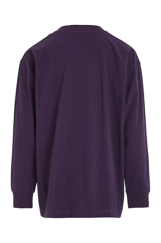 Chłopiec Calvin Klein Jeans longsleeve bawełniany dziecięcy IB0IB01702.9BYX fioletowy