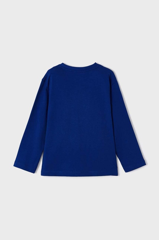 Mayoral longsleeve bawełniany dziecięcy 173.5G.Mini.9BYX niebieski AW23