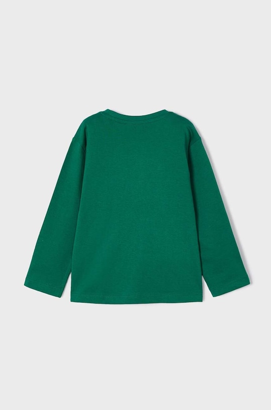 Mayoral longsleeve bawełniany dziecięcy 173.5G.Mini.9BYX zielony AW23