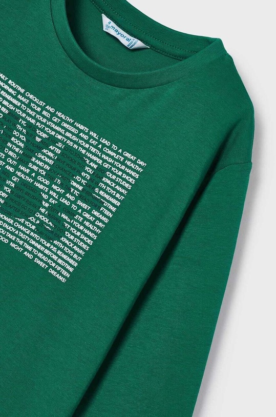 Chłopiec Mayoral longsleeve bawełniany dziecięcy 173.5G.Mini.9BYX zielony